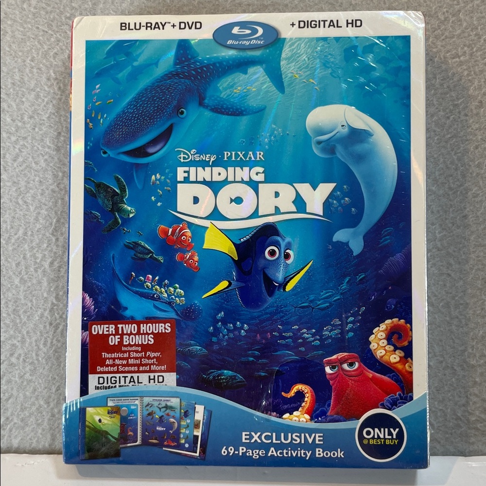 Disney Pixar Finding Dory Blu-Ray + DVD + Digital HD NEW Sealed!